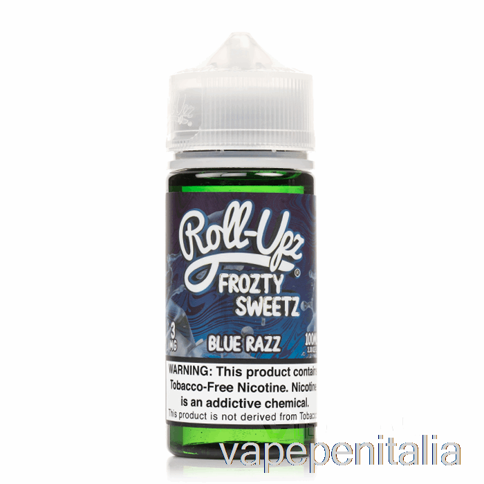 Scatola Vape Mod Blu Lampone Ghiaccio - Succo Roll-upz E-liquid - 100 Ml 3 Mg